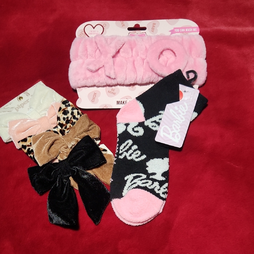 Barbie Pink and Black Socks & Tights Collection